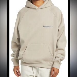 Essentials Fear of God Men's Light Sage Pullover Hoodie